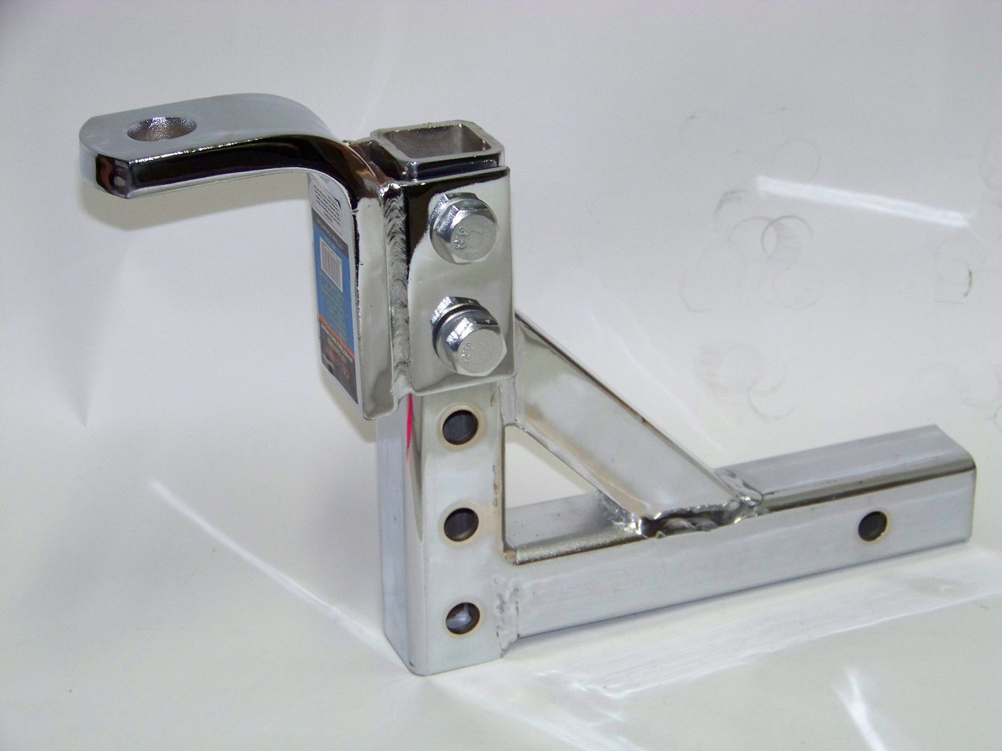 Drop Hitch Chrome 10" Adjustable Trailer Drop Hitch Ball Mount for 2